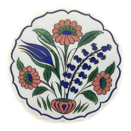 PODSTAWKA CERAMICZNA POD KUBEK (RĘKODZIEŁO TURCJA 11CM)