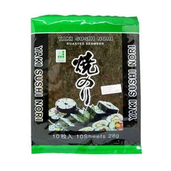 NORI WODOROSTY DO SUSHI GLONY GREEN (25G,10 ARKUSZY, ZIELONE)