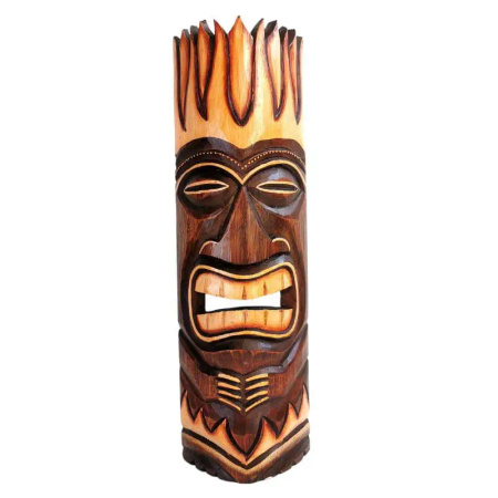 Totem maska drewniana ozdoba na ścianę 50 cm