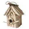 Domek dla ptaków drewniany kwadratowy, budka lęgowa 23 cm