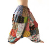 Szarawary spodnie patchwork alladynki, haremki Indie