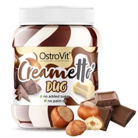 Krem orzechowo-czekoladowy Creametto duo bez cukru Ostrovit 350g