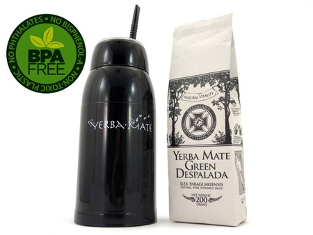 YERBOMOS + YERBA MATE DESPALADA (ZESTAW, BIDON, BOMBILLA, MATERO 3W1, 500ML)