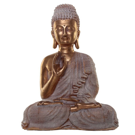 Figurka Tajski Budda, uduchowienie, złoto-biała 36cm