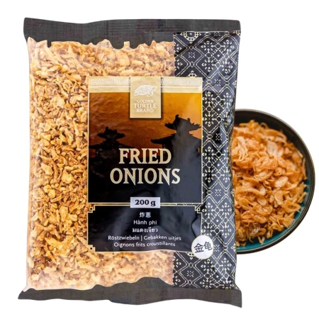 Prażona cebulka, smażona cebula Golden Turtle 200g