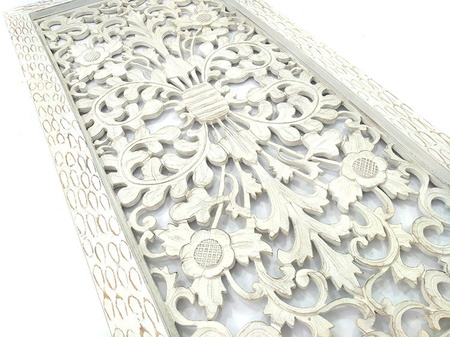 DREWNIANY DEKOR (ORIENTALNY, PANEL, RZEŹBIONY, NA ŚCIANĘ, 45x90CM)