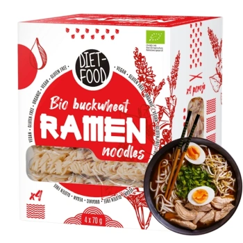 Makaron ramen bezglutenowy gryczany bio Diet Food 280g
