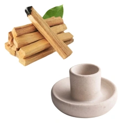 Palo Santo kadzidło 50g podstawka kadzidełko kadzielniczka zestaw prezent