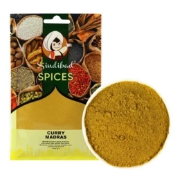Przyprawa curry madras mieszanka przypraw indyjska łagodna 50g Sindibad