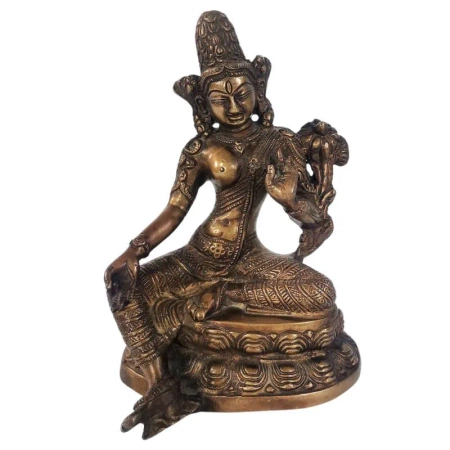 Mosiężna figurka bogini Tara unikat hinduizm buddyzm