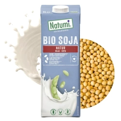 Napój sojowy bez cukru, bezglutenowy napój roślinny Bio, Natumi 1l