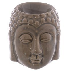Kominek ceramiczny zapachowy, Budda, szary (podgrzewacz)