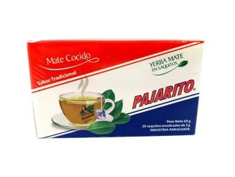 YERBA MATE PAJARITO ELABORADA SASZETKI (60G, BIO)