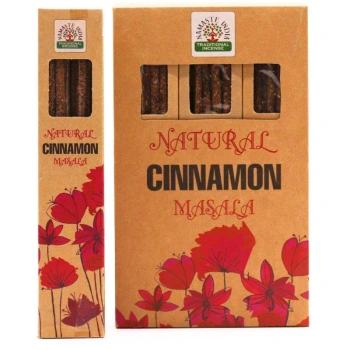 Kadzidła naturalne botaniczne Masala Cynamon, o zapachu cynamonu