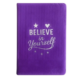 Notes w linie, fioletowy notatnik, pamiętnik  motywacyjny, A5  80 stron