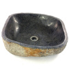 Umywalka kamienna bazaltowa (nablatowa, miska,zlew) 41 x 45 cm 