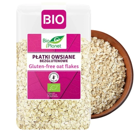 Płatki owsiane bezglutenowe, bez glutenu Bio 1kg, Bio Planet