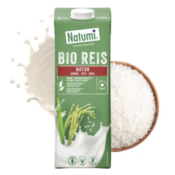 Napój ryżowy bez cukru, bezglutenowy napój roślinny Bio, Natumi 1l