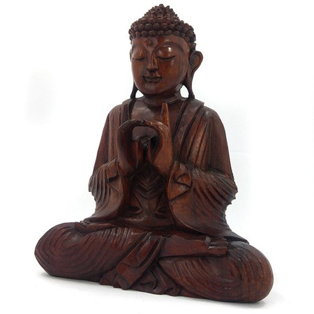 BUDDA DREWNIANA FIGURKA (WYS.30 CM, BUDDA, BUDDHA)