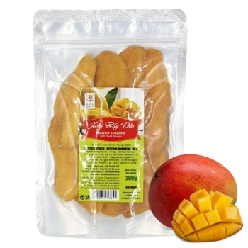 Suszone mango w plastrach, bez cukru 200g