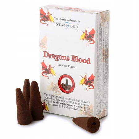 Kadzidła płynące Smocza krew, Dragons Blood Stamford (z przepływem zwrotnym 12szt)