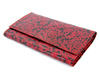 PORTFEL SKÓRZANY Z INDII (PORTFELIK, CZERWONY KWIECISTY)