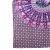 Narzuta na łóżko, różowo-fioletowa mandala, kapa, zasłona, obrus 210x140 Indie