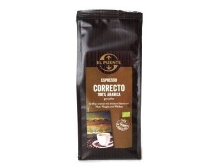 KAWA ESPRESSO CORRECTO BIO (250G, BARDZO MOCNA, FAIR TRADE)