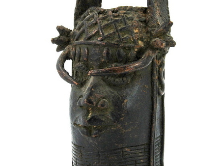 FIGURKA KRÓL OBA Z BENINU (SZTUKA AFRYKI, EDO)