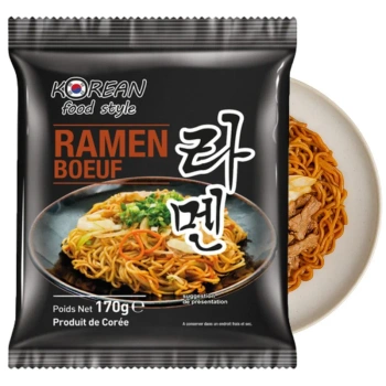 Makaron ramen z wołowiną, danie gotowe Korean Food Style, KFS 170g