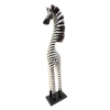 Drewniana figurka zebra, rękodzieło 60 cm