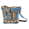 Torebka torba na ramię żakardowa wzory (boho, bawełna, Indie)