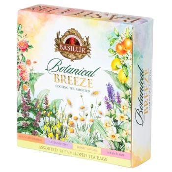 Herbata ekspresowa Botanical Breeze, zestaw 4 smaków, Basilur 40 sasz.