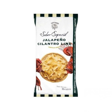 Pikantne chipsy kukurydziane jalapeno z kolendrą i limonką, Nachos 120g