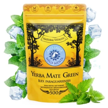 Yerba Mate Green z miętą,  Mega Menta 500g