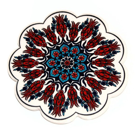 PODSTAWKA CERAMICZNA POD KUBEK (RĘKODZIEŁO TURCJA 11CM)