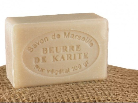 MYDŁO MARSYLSKIE MASŁO KARITE SHEA (100G, 72% OLEJU, FRANCJA)