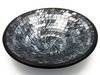 MISA - PATERA CERAMICZNA SREBRNO-CZARNA (INDONEZJA TALERZ CERAMIKA, ŚR.38 CM, WZ.B)