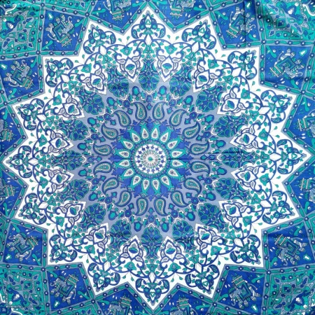 Narzuta na łóżko orientalna mandala Indie 140x210 cm