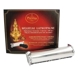 Węgielki trybularzowe Prema Zestaw 10 rolek po 10 węgielków (100 szt.)