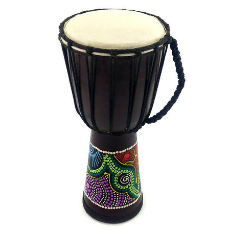 Bęben indonezyjski malowany (Indonezja, instrument, dekoracja, djembe)