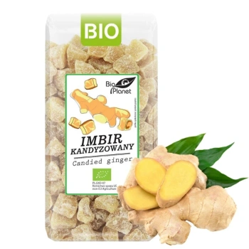 Imbir kandyzowany bio do herbaty i ciast Bio Planet 400g