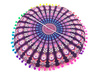 PUFA PODUSZKA DO SIEDZENIA (MANDALA, INDIE, JOGA, ŁUSKA GRYCZANA, FIOLETOWO-RÓŻOWA)