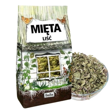 Liść mięty, mięta suszona, herbata ziołowa 250g BaBa