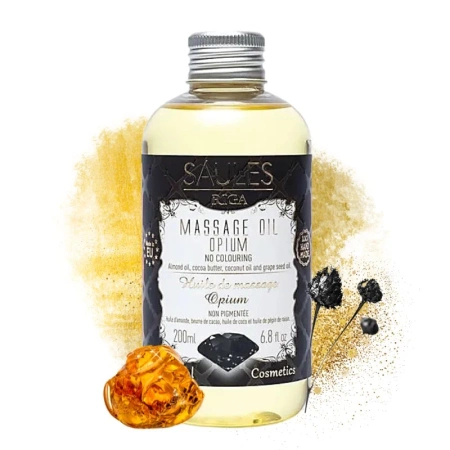Naturalny olejek do masażu Opium, Saules 200ml