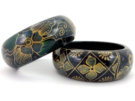 BRANSOLETKA BATIK (NIEBIESKA, INDONEZJA)