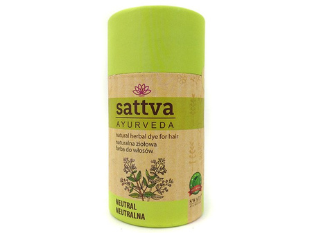 HENNA SATTVA AYURVEDA NEUTRALNA CASSIA, NATURALNA, ZIOŁOWA FARBA DO WŁOSÓW 150G