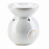 Kominek zapachowy ceramiczny (biały,  podgrzewacz)