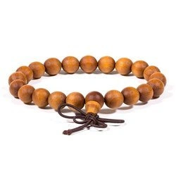 Bransoletka mala buddyjska, sznur modlitewny, drzewo sandałowe