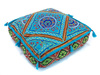 ORIENTALNA PUFA KWADRATOWA NIEBIESKA (PUF, ETNO, Z INDII)